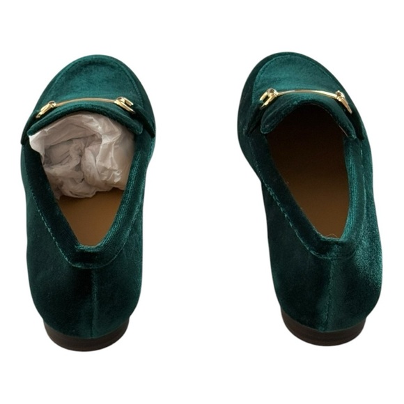 J. CREW Velvet Bit Loafers In Academic Green Size 6.5 NEW - Picture 4 of 8